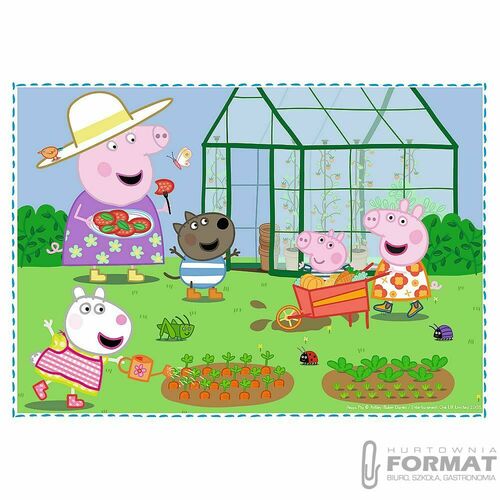 Puzzle 4w1 Wspomnienia z wakacji Świnki Peppy 3435 2