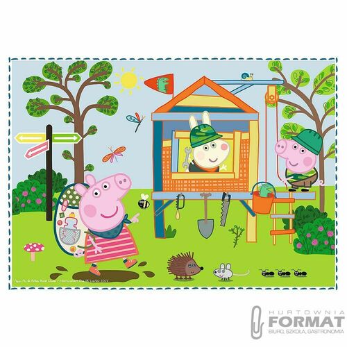 Puzzle 4w1 Wspomnienia z wakacji Świnki Peppy 3435 3