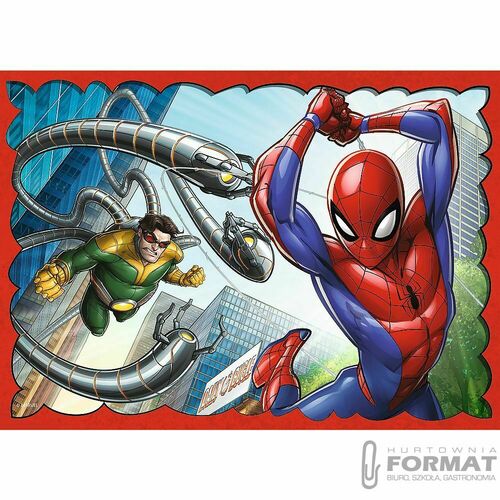 Puzzle 4w1 Bohaterski Spider-Man Disney Marvel Spi 4