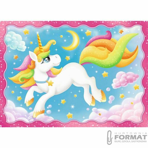 Puzzle 4w1 Jednorożce i magia 34389 Trefl 2