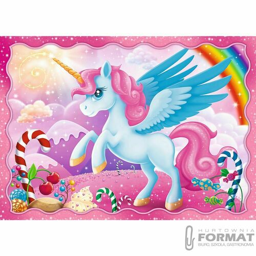 Puzzle 4w1 Jednorożce i magia 34389 Trefl 3