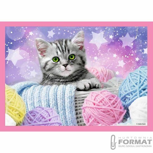 Puzzle 4w1 Zabawne kotki 34396 Trefl 4