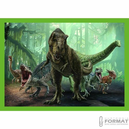 Puzzle 4w1 Groźne dinozaury / Uniwersal Jurassic W 5