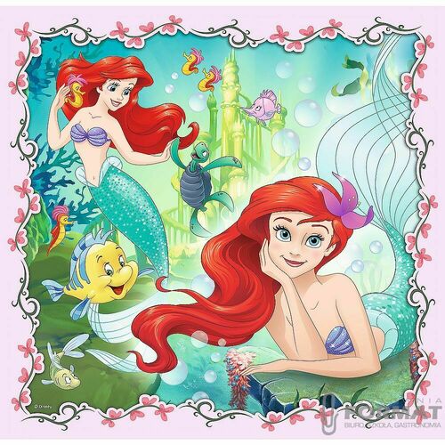 Puzzle 3w1 Roszpunka, Aurora i Arielka TREFL 3