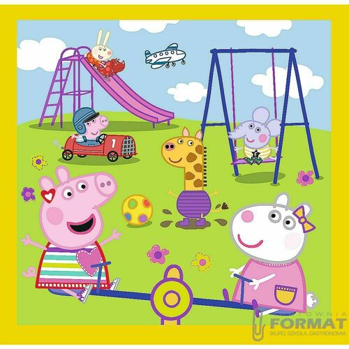 PUZZLE 3W1 WESOŁY DZIEŃ PEEPY 34849 3