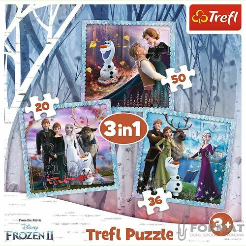 Puzzle 3w1 Magiczna opowieść Frozen II Kraina Lodu 5