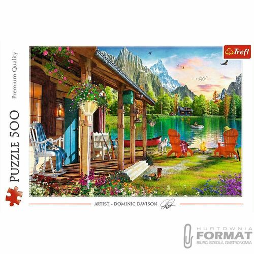 Puzzle 500el.Domek w górach 3