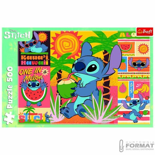 Puzzle Trefl Holiday with Stitch 500 el. (37483) 2