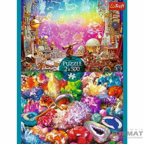 Puzzle Trefl Kosmos i kryształy 2x500 el. (37499) 4