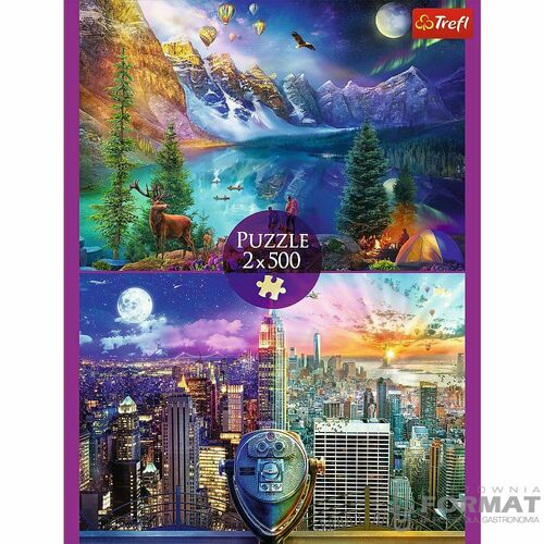 Puzzle Trefl Wycieczka po Ameryce 2x500 el. (37500) 4