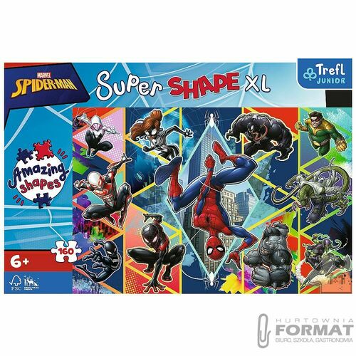 Puzzle Trefl Avengers XL Dołącz do Spidermana 160 el. (50024) 3