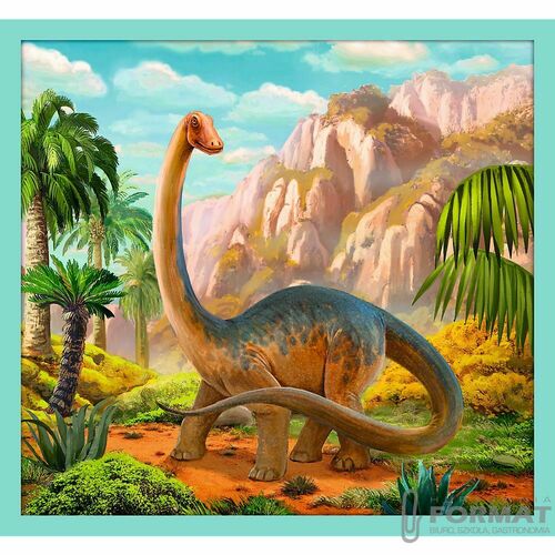 Puzzle 10w1 W świecie dinozaurów 90390 Trefl 4