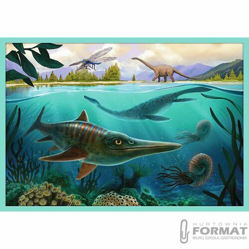 Puzzle 10w1 W świecie dinozaurów 90390 Trefl 10