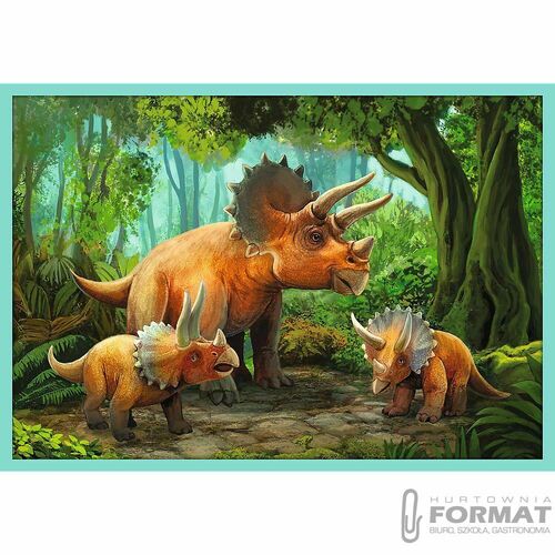 Puzzle 10w1 W świecie dinozaurów 90390 Trefl 11