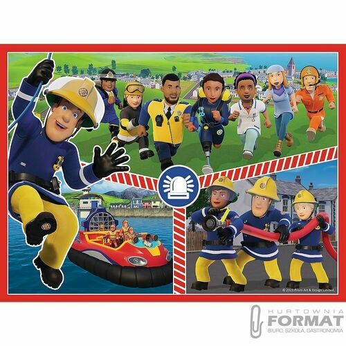 Puzzle 2w1 + memos Drużyna Strażaka Sama 93334 Tre 3