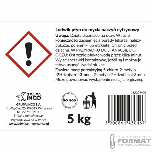 Płyn do naczyń Ludwik 5L Cytryna 2