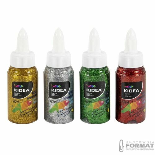 Klej w płynie Kidea brokatowy 50ml (KB50KAD) 2