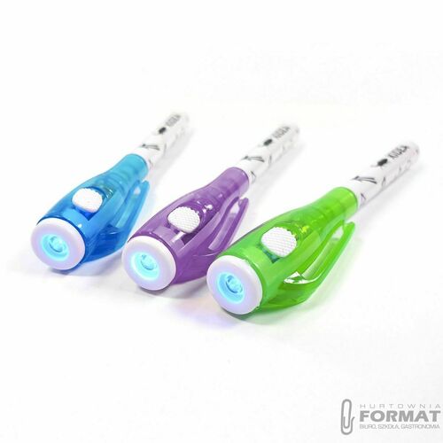 DŁUGOPIS SZPIEGOWSKI WIDOCZNY pod LED UV KIDEA 4