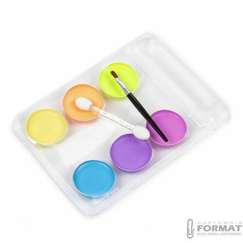 Farba do malowania twarzy Derform kidea Pastel 6 kolor. (FDTP6KA) 2