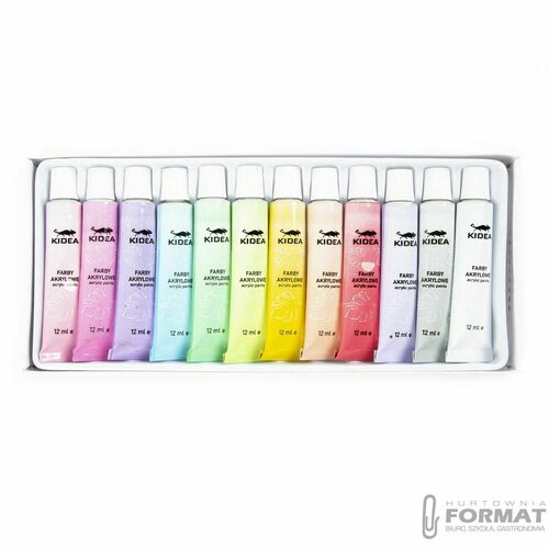 Farba akrylowa Kidea kolor: mix 12ml (FAAP12KA) 2