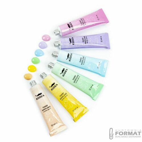 Farba akrylowa Kidea kolor: mix 12ml (FAAP12KA) 3