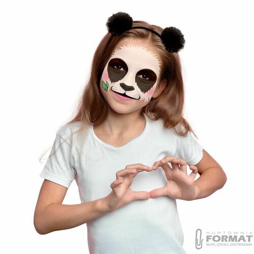 Farbki do twarzy zestaw z opaską Panda KIDEA 5