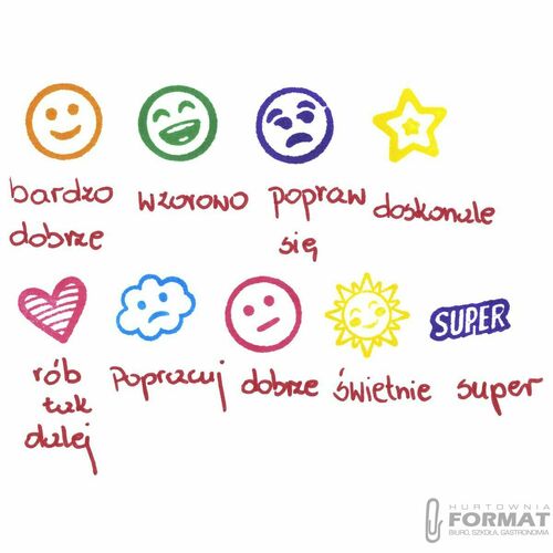 Derform Stempelki motywacyjne 9 szt. KIDEA 5