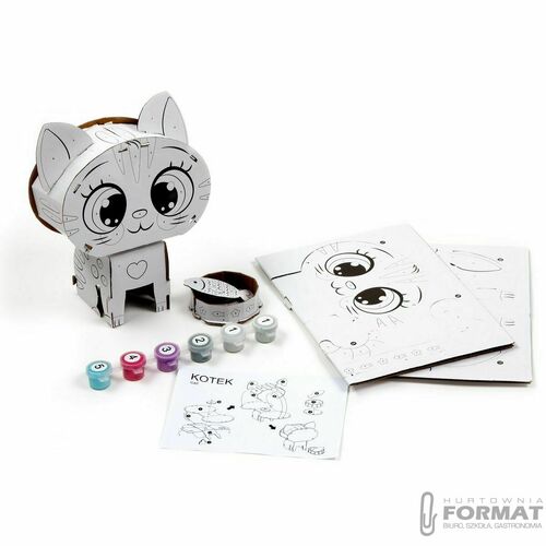 Figurka 3D malowanie po numerach KOTEK KIDEA 2