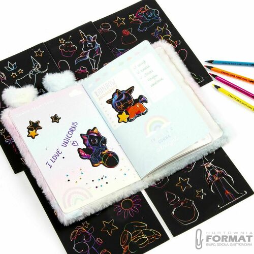 Naklejki do wydrapywania MAGICZNY ŚWIAT Kidea 3