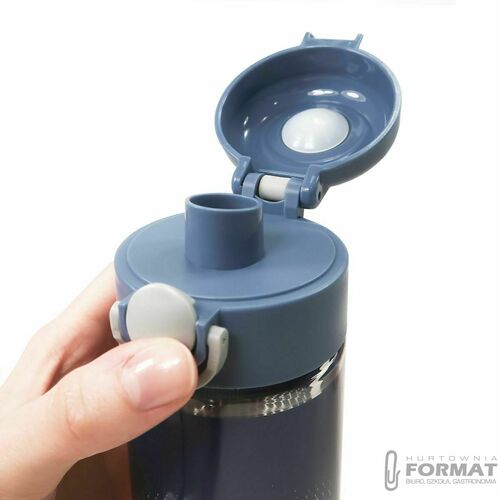BIDON BUTELKA NA WODĘ BACKUP DERFORM NIETOKSYCZNY 600ml BPA FREE GRANATOWY 5