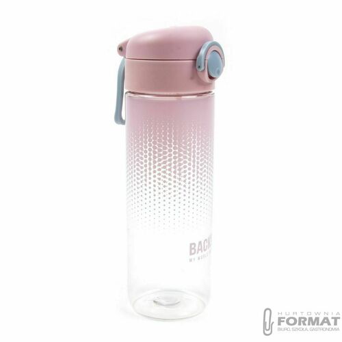 BIDON BUTELKA NA WODĘ BACKUP DERFORM NIETOKSYCZNY 600ml BPA FREE RÓŻOWY 2