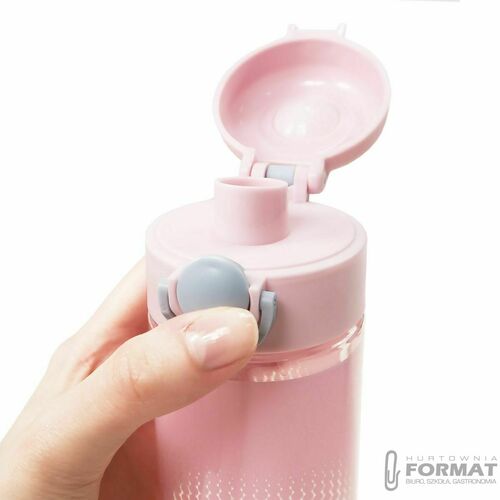 BIDON BUTELKA NA WODĘ BACKUP DERFORM NIETOKSYCZNY 600ml BPA FREE RÓŻOWY 5