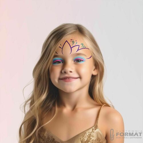 Derform Farbki do twarzy princess z tiarą 2