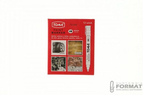 Marker olejowy TOMA TO-440 - antracyt 2