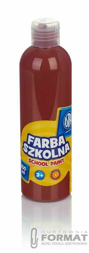 Farba szkolna Astra 250ml brązowa 2