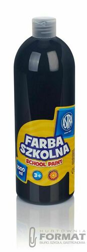 Farba szkolna Astra 1000 ml - czarna 2