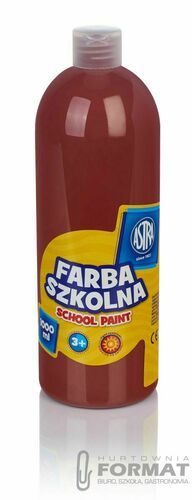 Farba szkolna Astra 1000 ml - brązowa 2