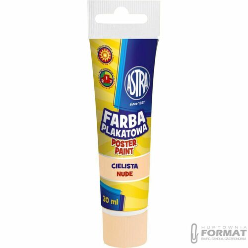 Farba plakatowa Astra, cielista 30 ml 2