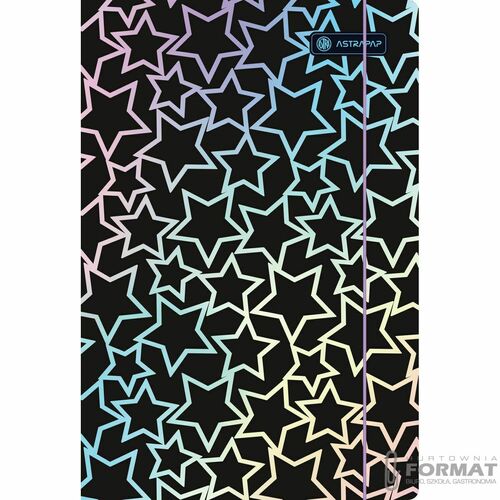 TECZKA A4 Z GUMKĄ HOLO SHINE 3