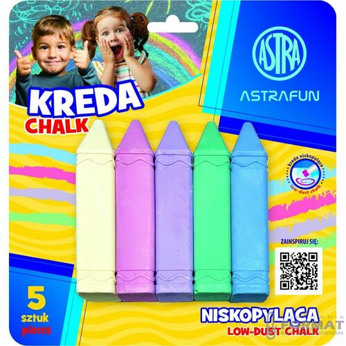Kreda JUMBO kwadratowa 5 kolorów Astra 2