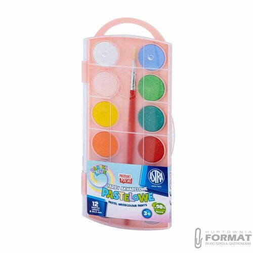 Farby akwarelowe pastelowe Astra 12x23,5mm 4