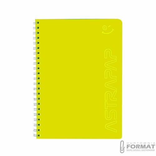 KOŁOZESZYT A5/80K KRATKA ASTRAPAP FLUO 10