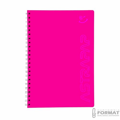 KOŁOZESZYT A5/80K KRATKA ASTRAPAP FLUO 11