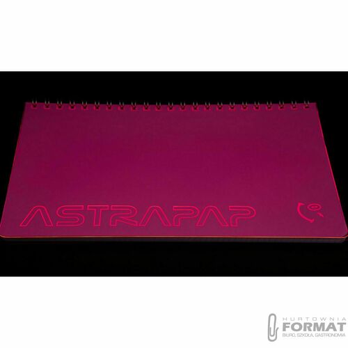 KOŁOZESZYT A5/80K KRATKA ASTRAPAP FLUO 12