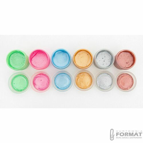 ASTRA farby plakatowe 6kol. 20ml. dekor. perłowe 3