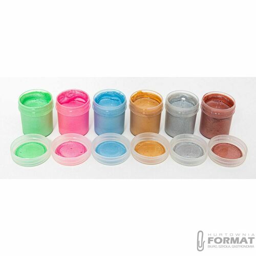 ASTRA farby plakatowe 6kol. 20ml. dekor. perłowe 4