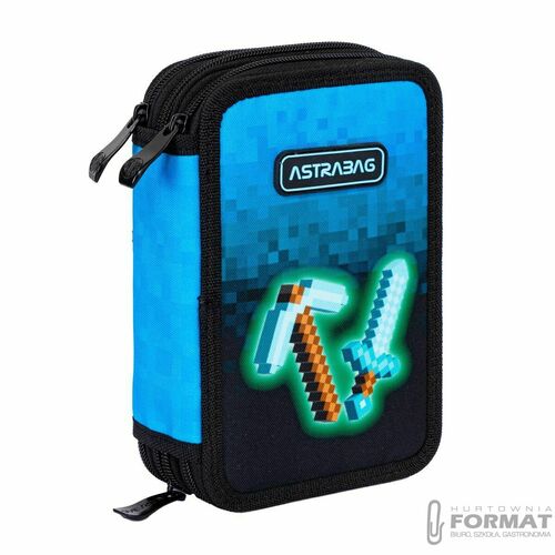 Piórnik Astra Astrabag Jumbo Blue Pixel (503024055) 11