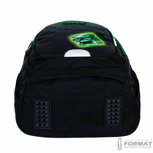 PLECAK SZKOLNY 3-KOMOROWY A5 DLA FANA MINECRAFT PIXEL HERO ASTRABAG 6