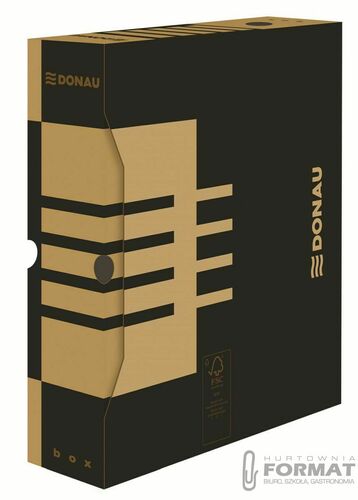 POJEMNIK DO ARCHIWUM DONAU A4/80 BRĄZOWE 3