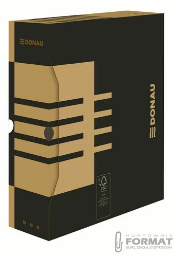 POJEMNIK DO ARCHIWUM DONAU A4/100 BRĄZOWE 2